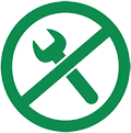 Maintenance Free Icon